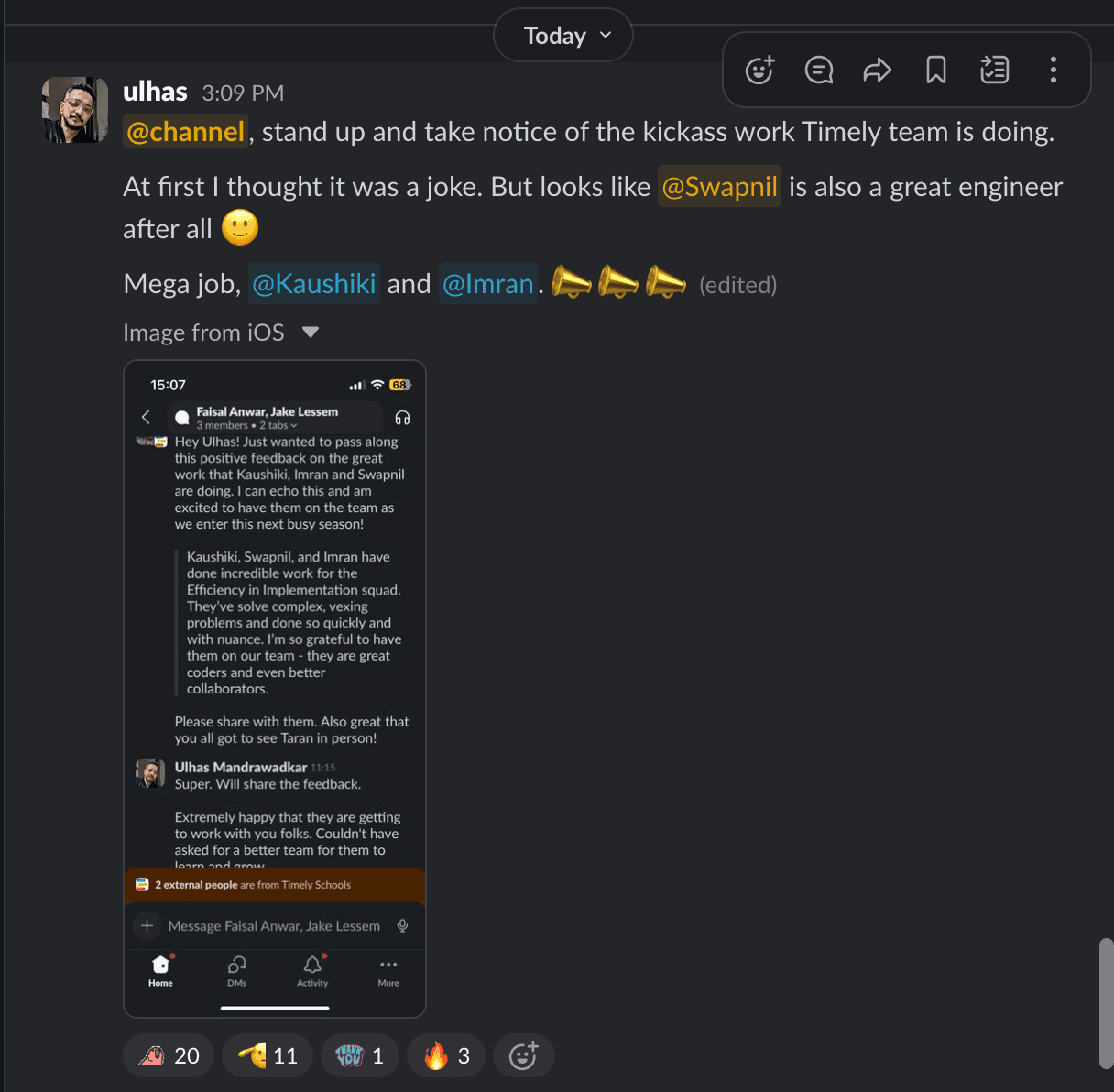 Testimonial from Ulhas Mandrawadkar